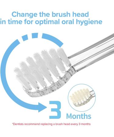 Baby Toothbrush Replacement Heads for Dada Tech Seago Brush-Baby & BabySmile | Compatible for 18-36 Months - Buy Online on GoSupps.com