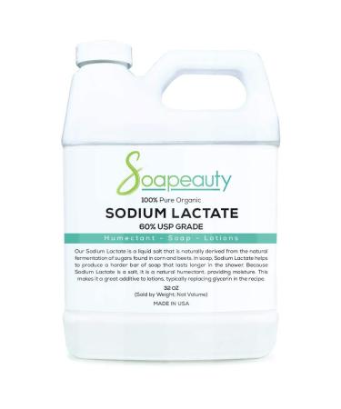  21.17 Ounce Sodium Lactate for Soap Making & Lotions, Premium Sodium  Lactate Liquid, 60% Concentration, Cosmetic Grade, Moisturize Anti-Aging,  Makes Soap Harder and Unmold Faster : Arts, Crafts & Sewing