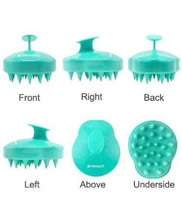 Maxsoft Hair Scalp Massager Shampoo Brush - Light Green | Scalp Care Essential - Buy Online on GoSupps.com