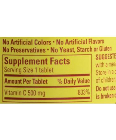 Nature Made Vitamin C 500mg with Timed Release Rose Hips Tablets - 60 Count - Buy Online on GoSupps.com