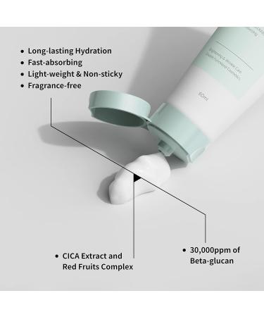 IUNIK Beta-Glucan Vegan Lightweight Non-Sticky Deep Moisture Watery Cream - Daily Moisturizer Quick Absorption Dry Mature Sensitive Fine lines Skin Naturally-Derived Korean Skincare (60ml) - Buy Online on GoSupps.com