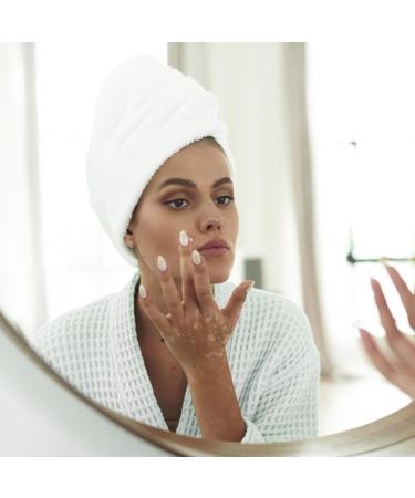 2 Pairs Face Wash Wristbands with 2 Skincare Headband Microfiber Towel Wrist Bands Prevent Water Spilling Down Arms Spa Headband for Washing Face Shower Makeup (White & Blue) Blue White - Buy Online on GoSupps.com