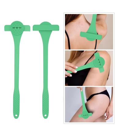 Back Razor for Men | 2-in-1 Flexible Trimmer & Fur Care Tool | Anti-Slip Silicone Handle | Ideal for Adults & Boys - Buy Online on GoSupps.com