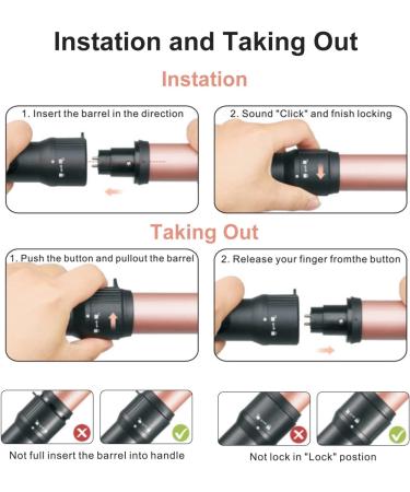 Curling Wand Set - 3 in 1 Interchangeable Ceramic Hair Curling Wands with Heat Resistant Glove - Buy Online on GoSupps.com