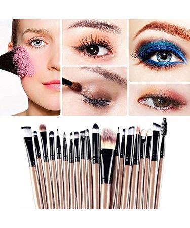 Demarkt 20-Piece Makeup Brush Set - Professional Eye & Face Brushes in Purple/Brown for Stunning Looks | Buy Now - Buy Online on GoSupps.com