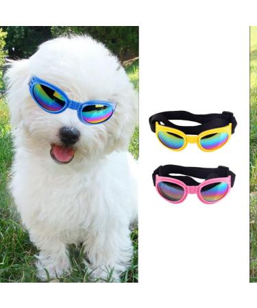 Gigicloud Pet Dog Sunglasses - Anti-UV Windproof Goggles for Dogs and Cats - Black, One Size - Buy Online on GoSupps.com