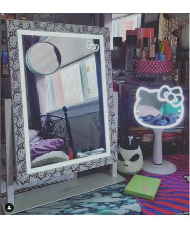 Hello Kitty Cute Tri Tone LED Makeup Mirror with Lights and 3X Magnification - Buy Online on GoSupps.com