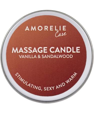 AMORELIE Care: Romantic Massage Candle - Vanilla & Sandalwood for Couples (43ml) | International Shipping Available - Buy Online on GoSupps.com