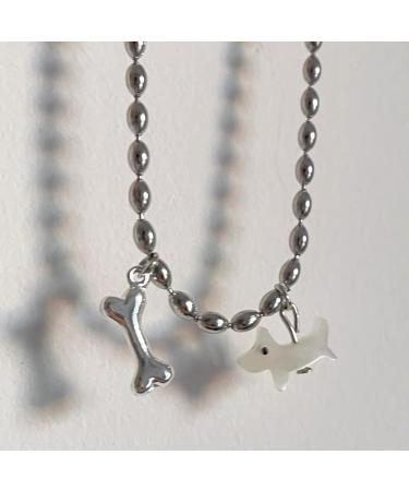 Trendy Stainless Steel Dog Bone Necklace | Stylish Jewelry for Fashion-Forward Individuals - Oralgos - Buy Online on GoSupps.com