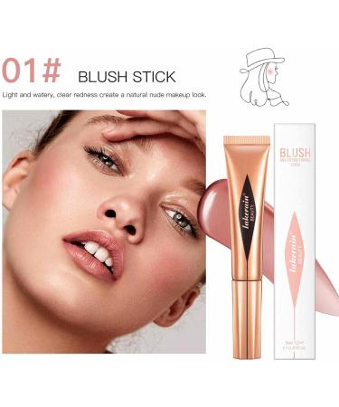 Highlighter Stick | Creamy Multi-Stick | Versatile Highlighter Makeup Stick Adds Shimmer Blends Effortlessly Highlighter Contouring for Cheeks Pochy Liquid 01# - Buy Online on GoSupps.com