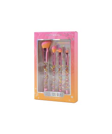 Profusion Cosmetics It's a Vibe Brush Set - Vegan & Cruelty-Free 4-pc Face & Eye Brushes | Premium Fibers & Confetti Handles for Powder Cream & Liquid Formulas - International Shipping Available - Buy Online on GoSupps.com