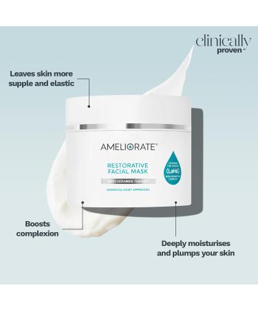 AMELIORATE Restorative Facial Mask 75ml| Suitable for KP Normal and Dry Skin | Overnight Mask | Hydrates Skin's Natural Moisture Barrier | Dermatologist Approved and Clinically Proven - Buy Online on GoSupps.com