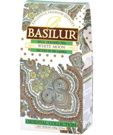 Basilur Milk Oolong Chinese Green Leaf Tea "White Moon" Oriental Collection 100g - Buy Online on GoSupps.com