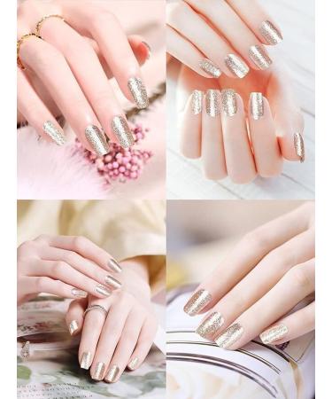 UV Gel Nail Foil Strips - 20 Thin Polish Strips Nail File & Cuticle Sticks | UVNAILS Shiny Gold - International Shipping Available - Buy Online on GoSupps.com