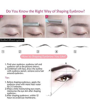 6-Piece Eyebrow Razor Set with Storage Box | Face Hair Remover & Trimmer | Dermaplaning Tool for Men & Women - Ship Internationally - Buy Online on GoSupps.com