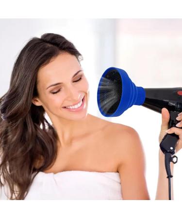 Huaxingda Hair Dryer Hood | Heat Resistant Silicone Hair Dryer Vent Hood Foldable | Multifunctional Hair Dryer Accessories Soft Hair Styling Supplies for Home Hair Salon blue - Buy Online on GoSupps.com