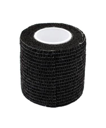Self Adherent Wrap Waterproof Elastic Bandage Tape Breathable Athletic Wrap Black 5x450cm US