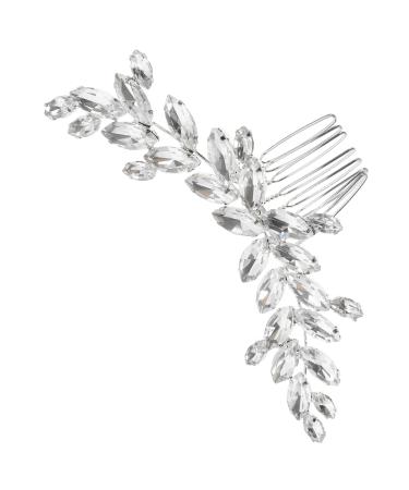 minkissy hair jewelry hair clips for girls hair side comb hair accessories for girls girl headpiece rhinestone hair clips rhinestone hair pin alloy bride European and American hair comb