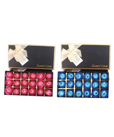 DRESSOOS 2boxes Flower Soap Fragrance for Women Creative Womens+perfume Clipper Holders for Barbers Perfumes for Women Mothers to Be Mothers Day Women+perfume Soap Flower Rose