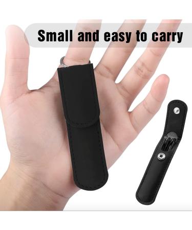 Ear Wax Removal Kit with 6 Pcs One-Piece Design for Adults & Kids - HOTX Ear Cleansing Brush & Storage Box (Black 2) - Buy Online on GoSupps.com