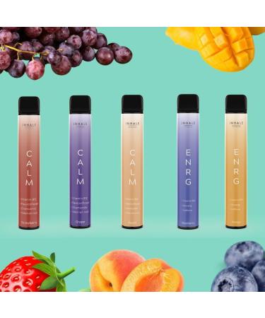800 Breaths: Premium Wellness Inhaler Calm & Energise Options | INHALE VITAMINS (Energy Mango) - Buy Online on GoSupps.com