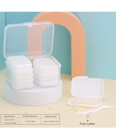 Orthodontic Wax for Braces - 10 Box Dental Wax for Braces - Free Cutter - White - Buy Online on GoSupps.com