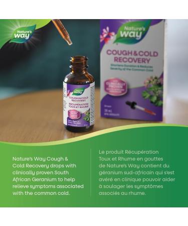 Nature's Way Cough & Cold Recovery Formally Umcka ColdCare - Clinically Proven Cold & Flu Relief for Kids Age 1+ and Adults Bronchitis Laryngitis and Pharyngitis Support - Vegetarian - 30ml Drops - Buy Online on GoSupps.com