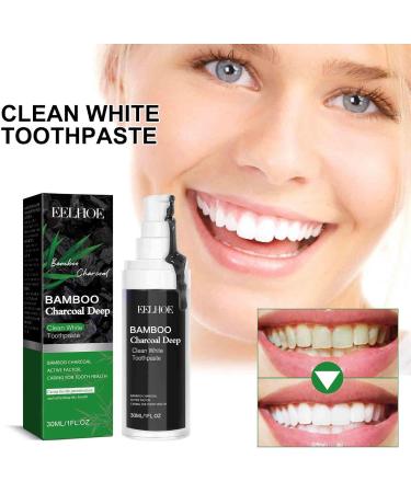 Bamboo Charcoal Deep Toothpaste - Teeth Whitening Brightening and Stain Removal (3PCs) - Activated Carbon Formula for Whiter Teeth - Buy Online on GoSupps.com