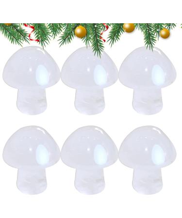 Crystal Mushroom | Polished Mushroom Shape Healing Crystal Set - Mushroom Crystal Combination Bulks for Collection Meditation Decoration Guanglu White Crystal - Buy Online on GoSupps.com