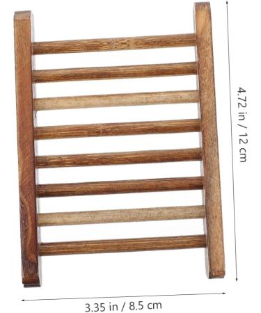 Ciieeo 16 Pcs Creative Soap Box Bathroom Storage Rack Drain Soap Holder Home Outdoor Travel Hollow Wooden Soap Rack (medium Natural Color Soap Rack) 4pcs Wooden Soap Dish Wooden Frame - Buy Online on GoSupps.com