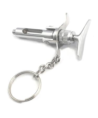 Dental Syringe Key Chain Gift Addition (Silver Small) by G.S Online Store