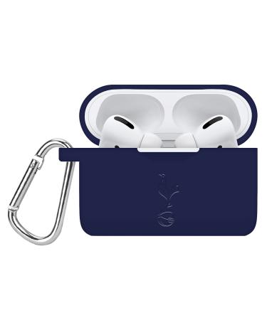 AFFINITY BANDS Tottenham Hotspur Engraved Silicone Case Cover Compatible with Apple AirPods Pro (Navy)