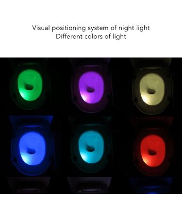 Motion Sensor Toilet Night Lamp with Visual Positioning System 8 Colors LED Light Safe to Use ABS Material Ideal for Bathroom - Buy Online on GoSupps.com