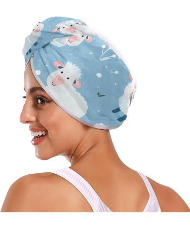 Small Sheep Hair Towel 2 Pack - Super Absorbent Quick Dry Turbans for Women & Girls | Ideal Hair Drying Solution - Buy Online on GoSupps.com