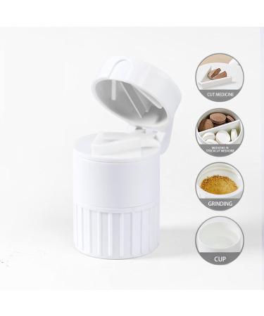 Bo te M dicaments Portable - Coupe-pilules Broyeur Compact Pour Comprim s Fabricant De Poudre De M dicament Conteneur Pour Diviser Les Pilules Bo tier Pour Organize Blanc - Buy Online on GoSupps.com