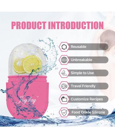 Buy Ice Face Roller - Reusable Beauty Massager for Skin Care Reduces Pores & Fine Lines - Pink - Buy Online on GoSupps.com