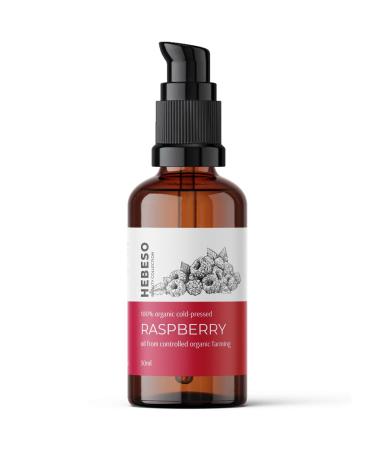 Raspberry Seed Oil 100% Pure Organic Cold Pressed 50ml | Anti-aging, Care, Vitamin A/E, Oil Rich in AGE | Treats wrinkles, fine lines and dry skin | 100% Organic Facial