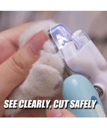 Cat Claw Clippers with Safety Guard and Light Professional Pet Nail Clippers for Cat Kitten Puppy Small Dog Birds Rabbit Guinea Pig - Buy Online on GoSupps.com