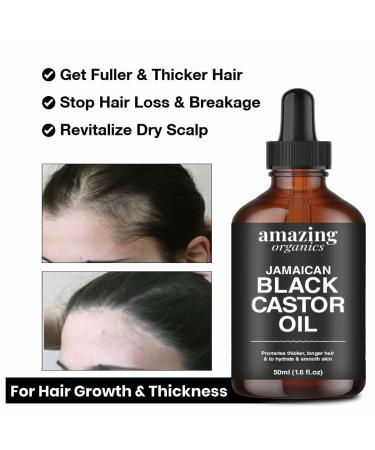 Jamaican Black Castor Oil - Pure Cold Pressed for Hair Growth Eyelash & Eyebrow Care Body Massage & Nail Moisturizing - Organic International Shipping - Buy Online on GoSupps.com