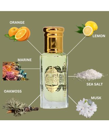 INTENSE OUD Emperor Perfume Oil 12ML (0.40 OZ) With Black Gift Box Refreshing Citrus Oceanic Sea Salt & Woody Musk. - Buy Online on GoSupps.com