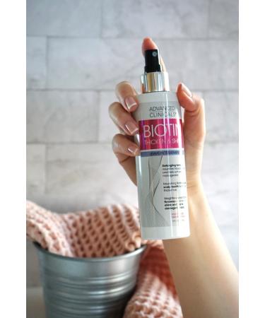 Advanced Clinicals Biotin Hair Spray - Thicken, Shine & Nourish | Leave In Treatment for Fine, Damaged Hair | Supports Scalp Health | 8 Fl Oz - Buy Online on GoSupps.com