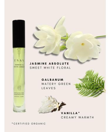 Organic Fragrance Mist (Jasmine & White Amber) 0.33 Fl Oz (Pack of 1) Jasmine & White Amber - Buy Online on GoSupps.com