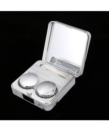 Buy EVTSCAN Marble Contact Lens Case - Portable Square Soaking Lens Storage (Silver) - International Shipping Available - Buy Online on GoSupps.com