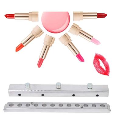 Buy 12.1mm DIY Lipstick Mold - Beak Type Aluminum Lip Balm Mold | 12 Holes Cosmetic Tool for Perfect Lipstick Creation - Buy Online on GoSupps.com