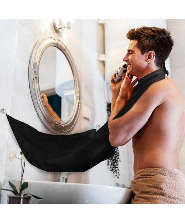 Beard Apron with Suction Cups Beard Care Trimmer Catcher White Beard Bib Hair Cutting Apron Bathroom Clean Grooming Cape Apron Beard Shaving Cloth Trimming Cape Hair Catcher for Adult Men and Women - Buy Online on GoSupps.com