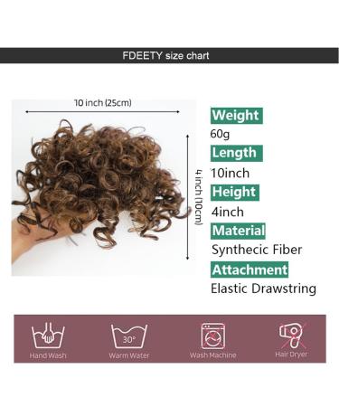 Shop Dirty Messy Bun Short Curly Ponytail | Trendy & Stylish Hair Extensions - International Shipping - Buy Online on GoSupps.com