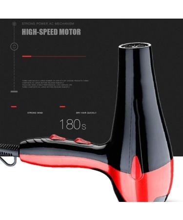 Hair Dryer Negative Ionic Fast Dry Low Noise Hair Dryer Professional Salon Hair Dryer with Diffuser Concentrator Styling - Buy Online on GoSupps.com