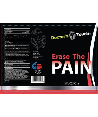 Doctor's Touch Erase The Pain Relief Roll On - Fast Acting Topical Relief for Nerves, Joints & Muscle Soreness - Buy Online on GoSupps.com
