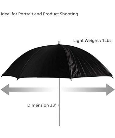 LimoStudio 33 Double Layer Black/Silver Photo Umbrella Lighting Reflector for Contrast & Concentrated Light - AGG126 - Buy Online on GoSupps.com