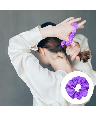 2 Pieces Of Girls' Hair Bands 2 Pieces Of Flower Hairpins Ladies' Purple Accessories Girls' Elastic Hair Bands Solid Color Hair Bands Girls' Dress-Up Hair Bands - Buy Online on GoSupps.com